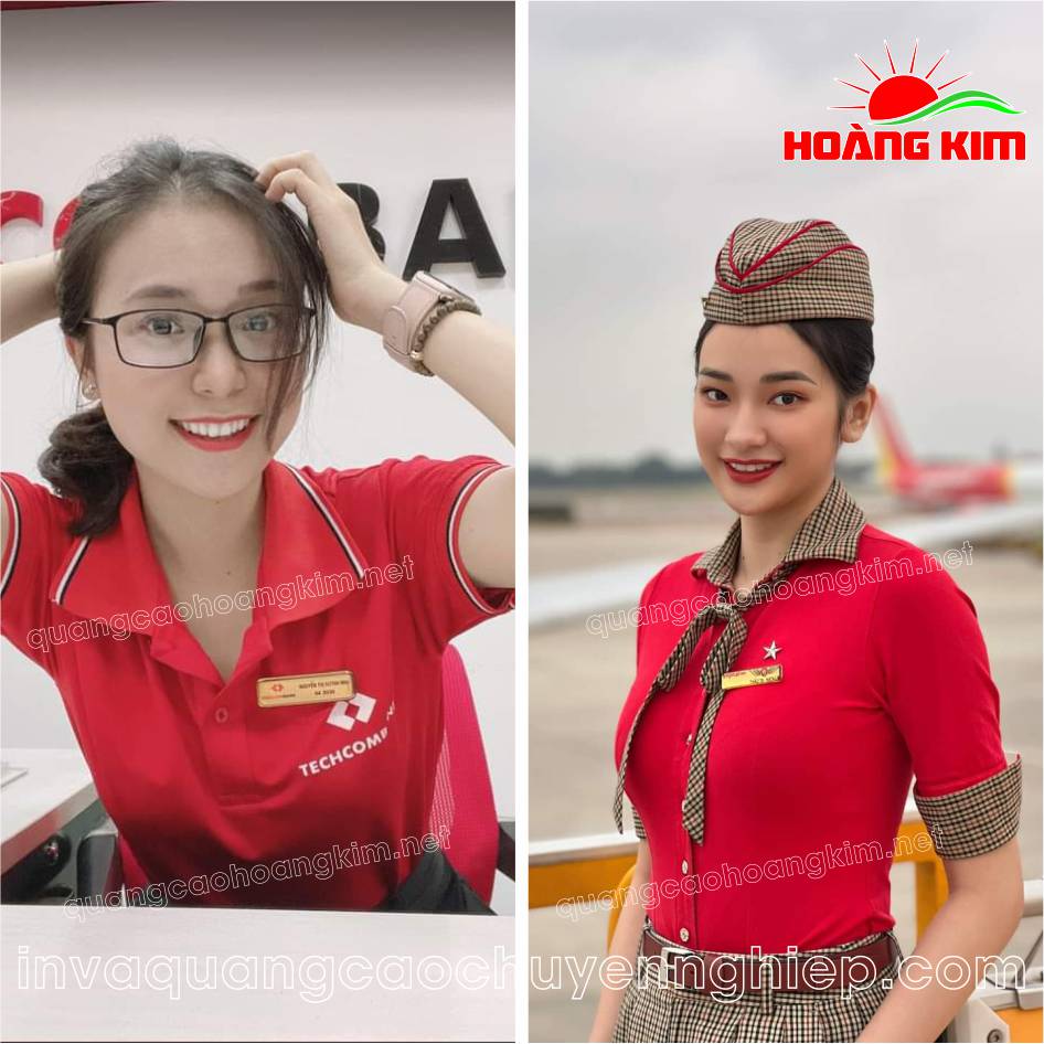 làm bảng tên nhân viên, thẻ tên cài áo cực đẹp