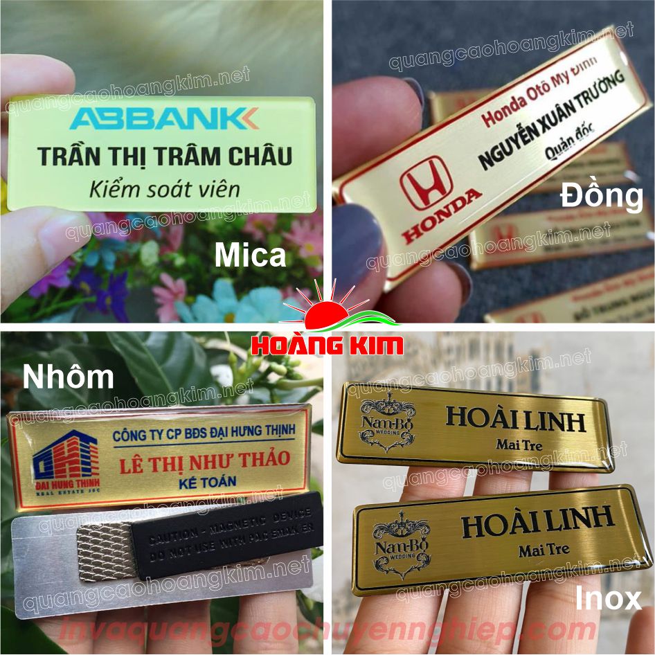 MẪU BẢNG TÊN NHÂN VIÊN CÀI ÁO CỐ ĐỊNH